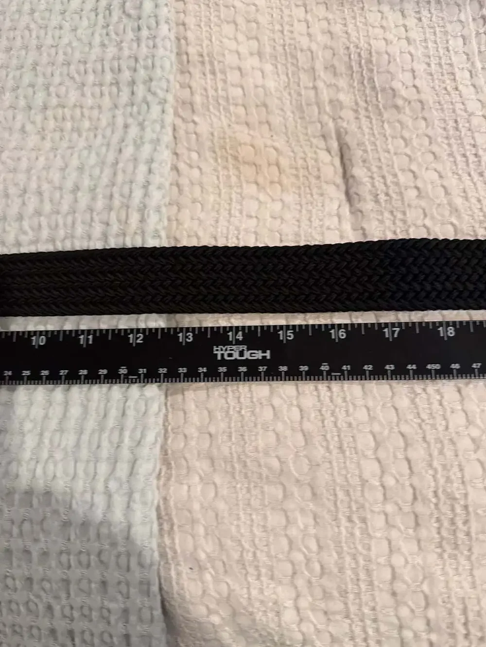 Original Penguin Black Braided Woven Belt Size S 30-32